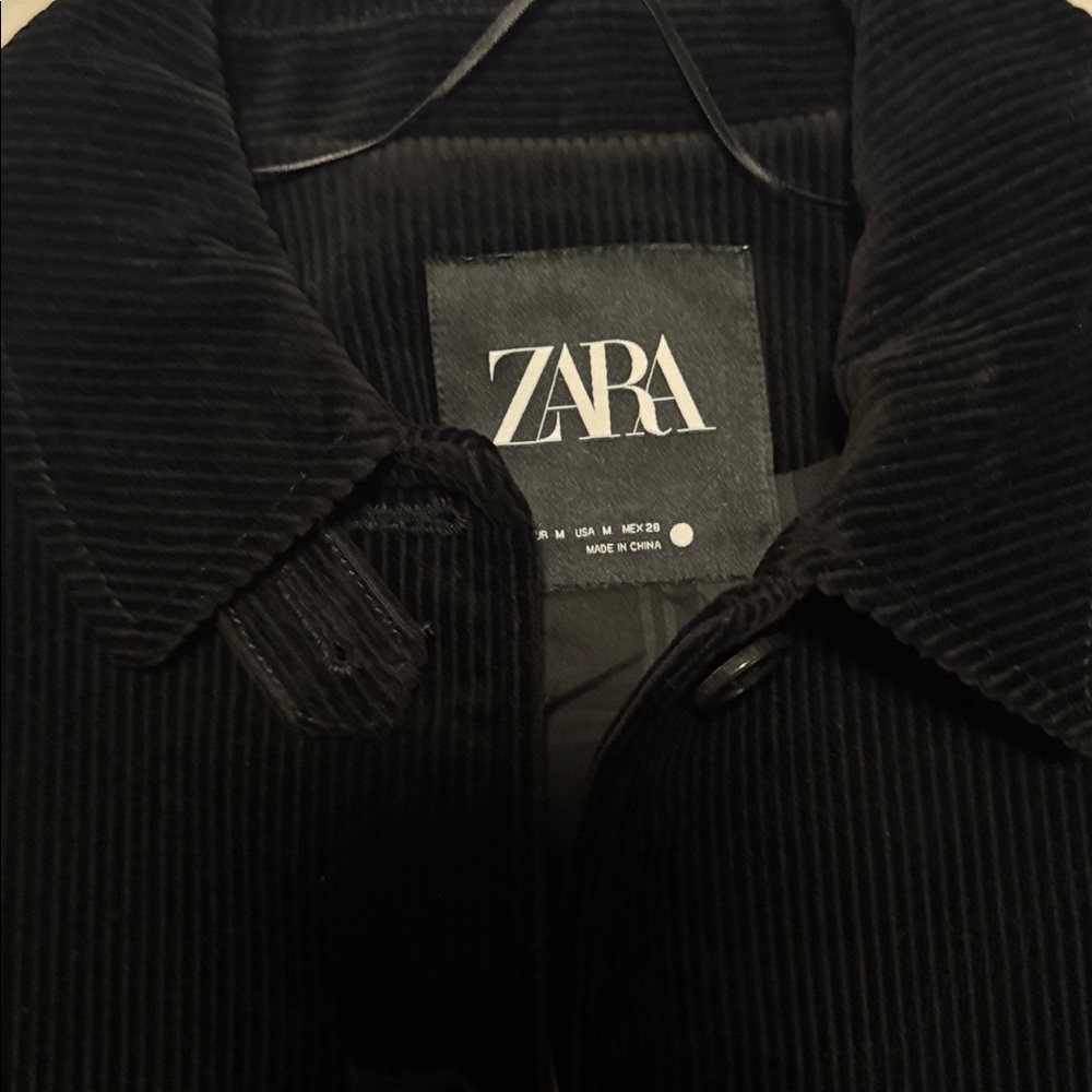 NWT Zara Women's Black Corduroy  Jacket - Picture 7 of 7